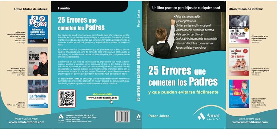 25 ERRORES QUE COMETEN LOS PADRES | 9788497354059 | JAKSA, PETER