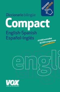 DICCIONARIO COMPACT ENGLISH-SPANISH / ESPAÑOL-INGLÉS | 9788499740430