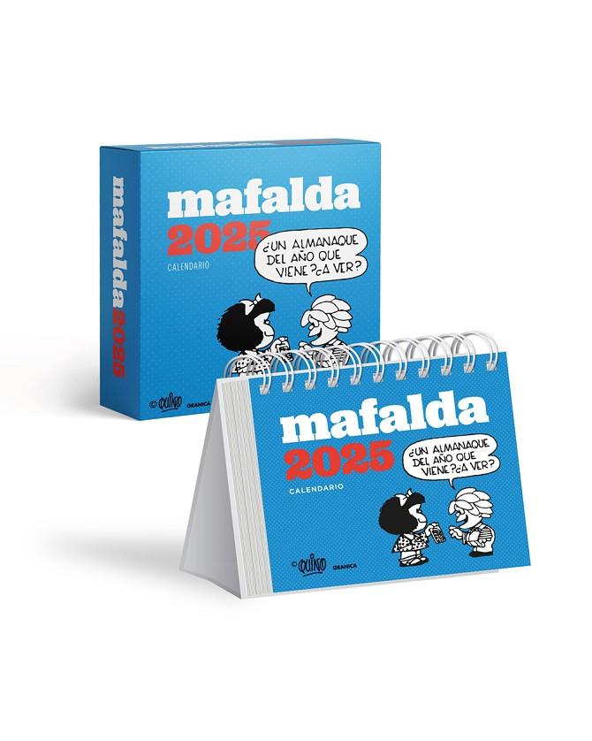 2025 CALENDARIO MAFALDA ESCRITORIO TURQUESA  | 9786316544605 | QUINO