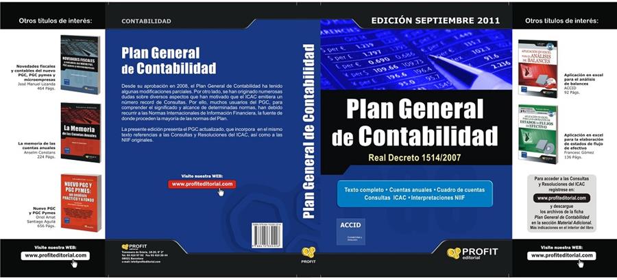 PLAN GENERAL DE CONTABILIDAD REAL DECRETO 1514/2007 | 9788415330226