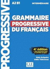 GRAMMAIRE PROGRESSIVE DU FRANÇAIS. A2-B1-INTERMEDIAIRE(LIVRE+CD)  | 9782090381030