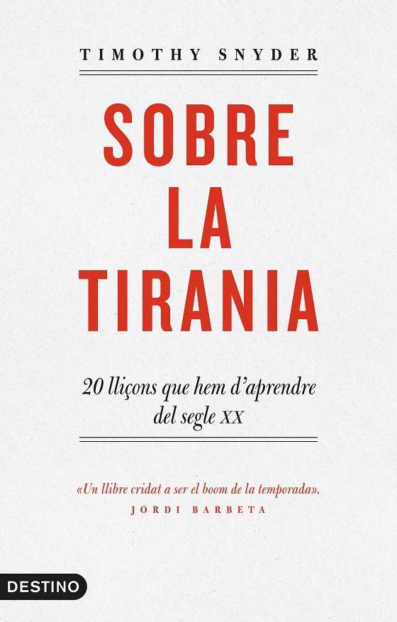 SOBRE LA TIRANIA | 9788497102681 | SNYDER, TIMOTHY