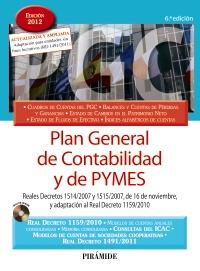 PLAN GENERAL DE CONTABILIDAD Y DE PYMES | 9788436826456 | EDICIONES PIRÁMIDE