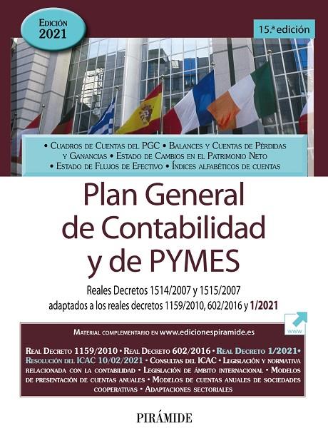 PLAN GENERAL DE CONTABILIDAD Y DE PYMES 2021 | 9788436844764 | EDICIONES PIRÁMIDE