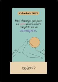 2025 CALENDARIO MESA DE TARJETAS DEFREDS | 8432715167631