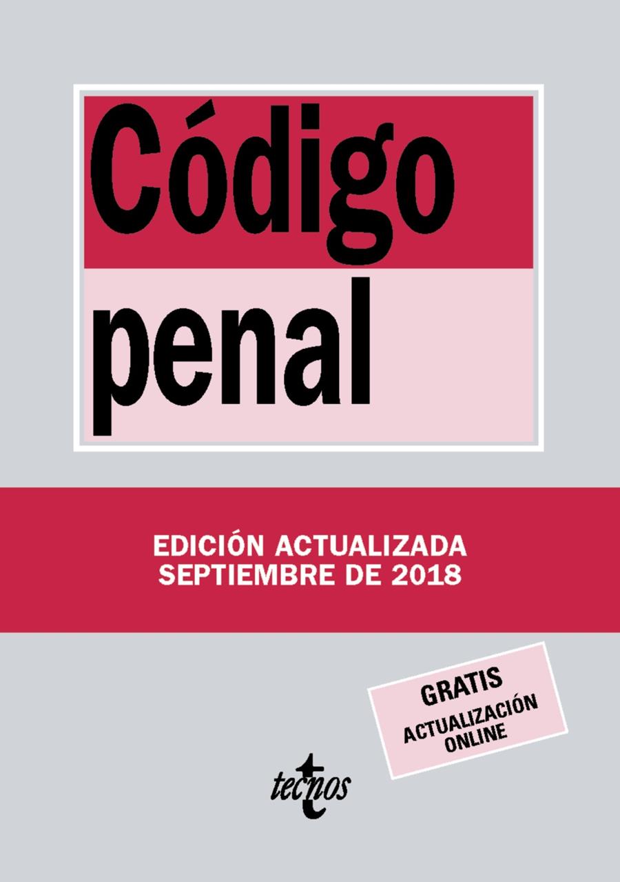 CÓDIGO PENAL 2018 | 9788430975051 | EDITORIAL TECNOS