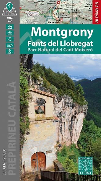 MONTGRONY/ FONTS DEL LLOBREGAT (1:25.000) | 9788470111242