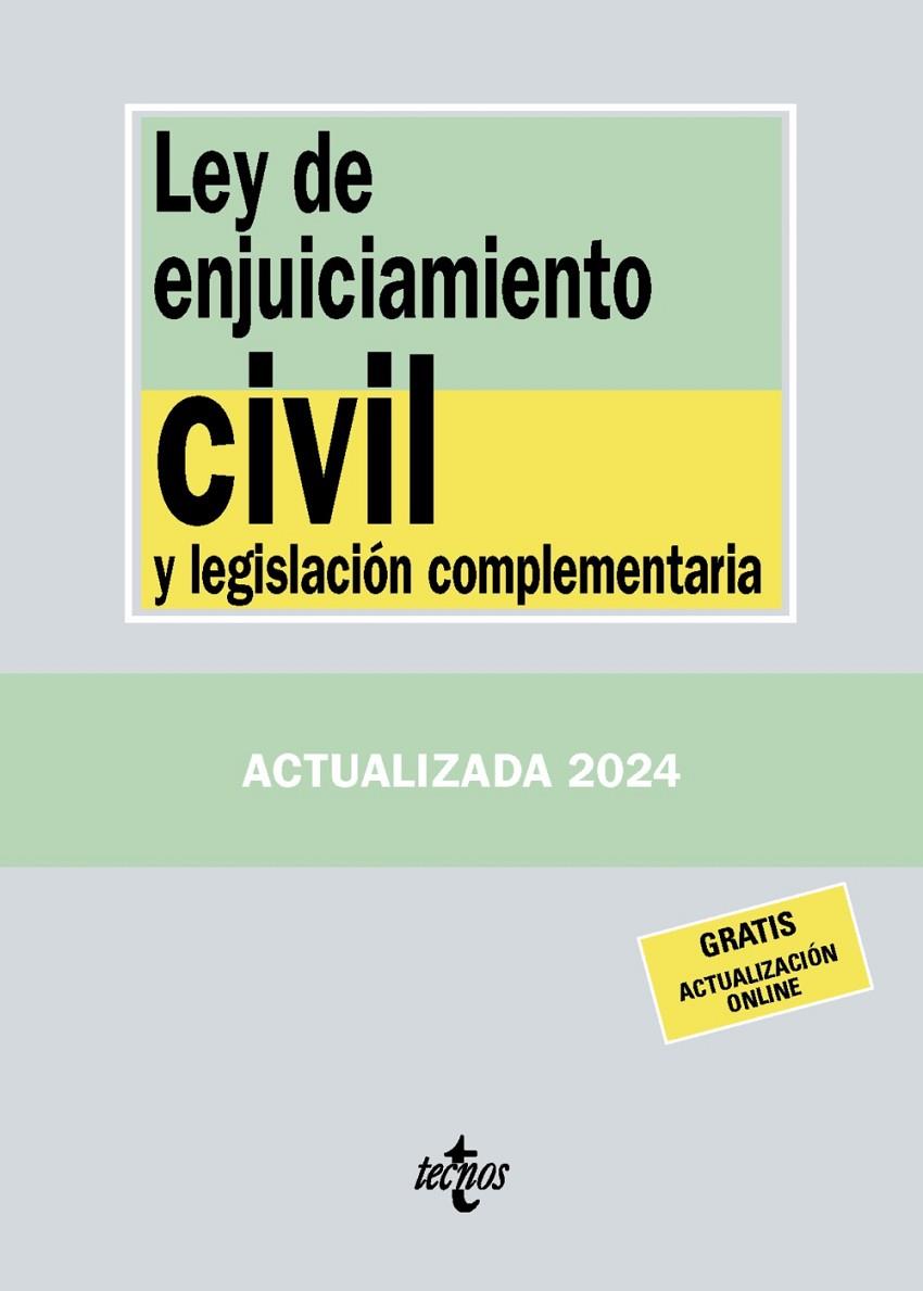 LEY DE ENJUICIAMIENTO CIVIL Y LEGISLACIÓN COMPLEMENTARIA | 9788430988402 | EDITORIAL TECNOS