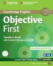 OBJECTIVE FIRST FOR SPANISH SPEAKERS TEACHER'S BOOK WITH TEACHER'S RESOURCES CD- | 9788483236864 | CAPEL, ANNETTE/SHARP, WENDY