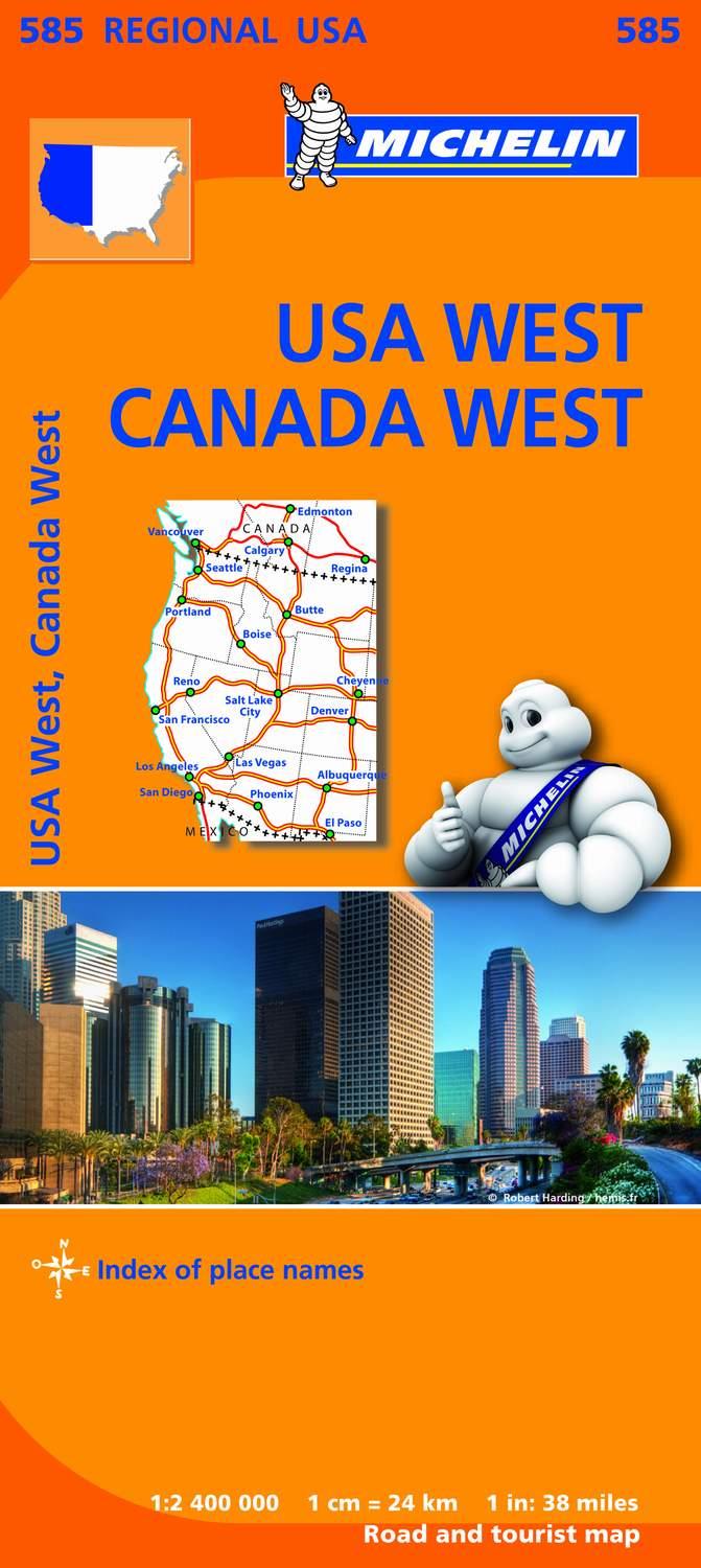 MAPA REGIONAL WESTERN USA, WESTERN CANADA | 9782067184701 | VARIOS AUTORES