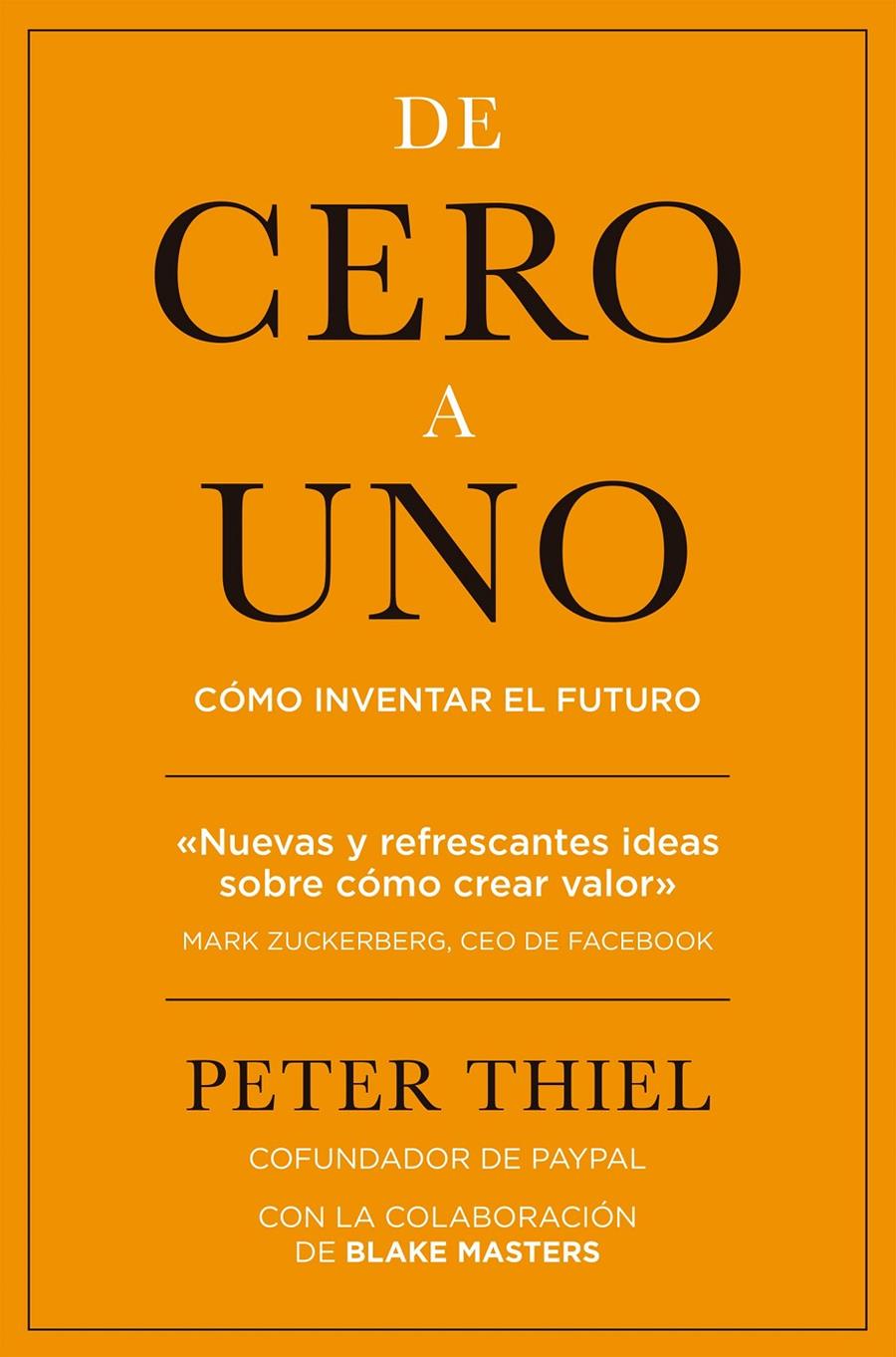 DE CERO A UNO | 9788498753530 | THIEL, PETER