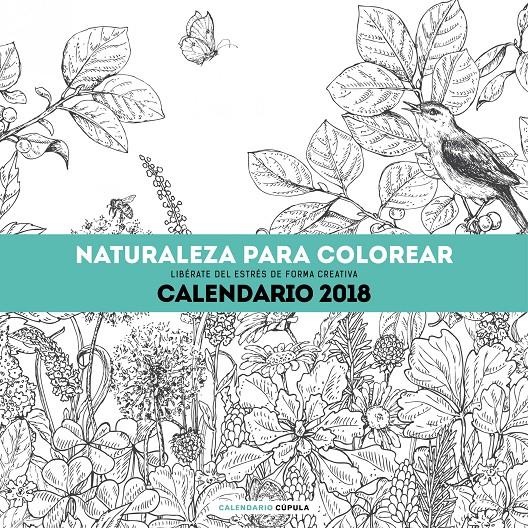 2018-CALENDARIO NATURALEZA PARA COLOREAR  | 9788448023553 | AA. VV.