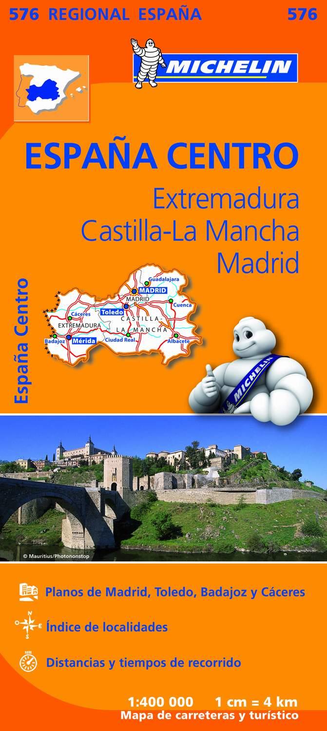 MICHELIN ESPAÑA CENTRO.EXTREMADURA, CASTILLA LA MANCHA, MADRID (576) | 9782067184350 | VARIOS AUTORES