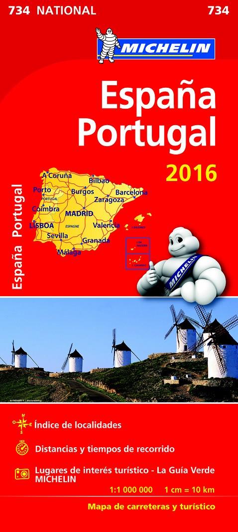 2016-ESPAÑA - PORTUGAL MAPA NATIONAL | 9782067211339 | VARIOS AUTORES