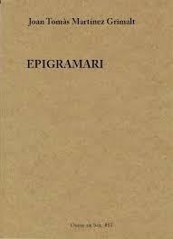 EPIGRAMARI | 9788412220650 | MARTÍNEZ GRIMALT, JOAN TOMÀS