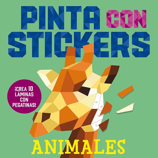 PINTA CON STICKERS. ANIMALES | 9788418395925