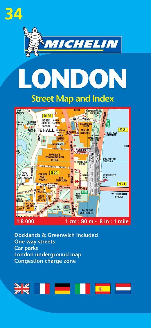 LONDON MAPA MICHELIN | 9782067137349 | VARIOS AUTORES