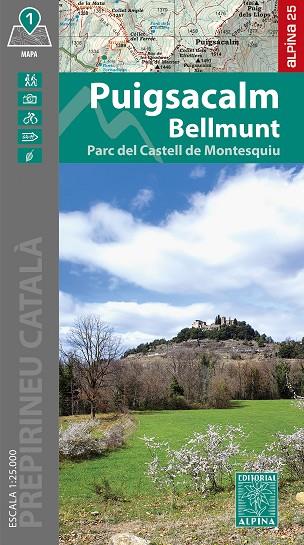 PUIGSACALM BELLMUNT ESCALA 1:25.000 | 9788470111280