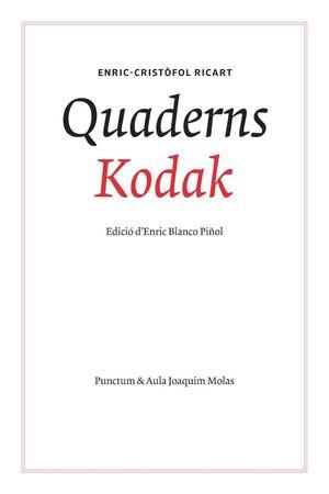 QUADERNS KODAK | 9788494809316 | RICART NIN, ENRIC CRISTÒFOL