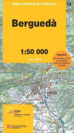 BERGUEDA-MAPA COMARCAL DE CATALUNYA 1:50.000 | 9788439394006